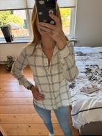 Geruite blouse – wit/zwart – maat 34 (XS/S), H&M, Wit, Ophalen of Verzenden, Zo goed als nieuw