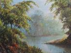 aquarel Indonesie water in oerwoud Rustamadji Java 1921-2001, Antiek en Kunst, Verzenden