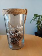 Grote vaas met touw, Huis en Inrichting, Woonaccessoires | Vazen, Overige kleuren, Ophalen of Verzenden, Minder dan 50 cm, Glas