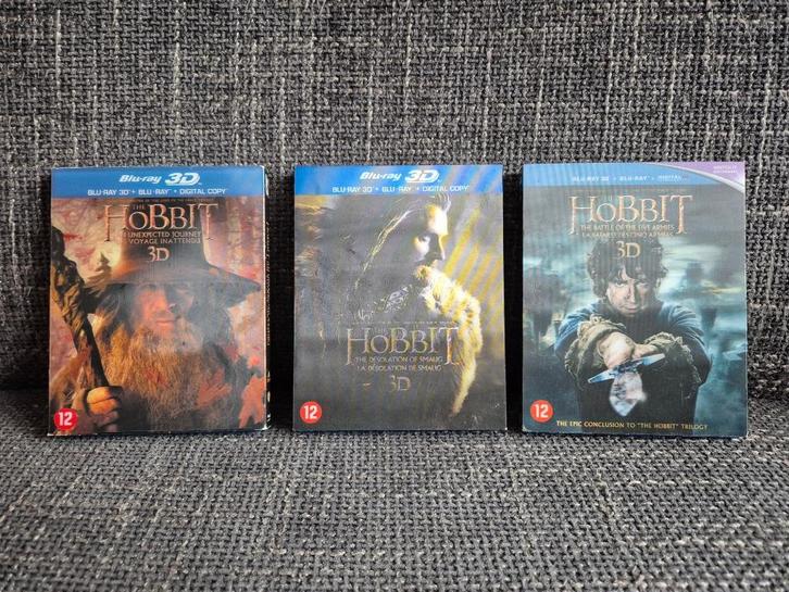 The Hobbit Trilogie (3D + Blu-ray) 12 disc, Cd's en Dvd's, Blu-ray, Zo goed als nieuw, 3D, Verzenden