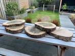 Nederlands eiken schijven, Doe-het-zelf en Verbouw, Hout en Planken, Ophalen, Eiken, Zo goed als nieuw, Plank
