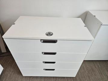 Twee IKEA Galant ladekasten - Wit - afbeelding 1
