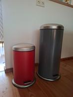 Prullenbak 30L en 12L, Huis en Inrichting, Woonaccessoires | Prullenbakken, Ophalen, Kunststof, Gebruikt, Met pedaal
