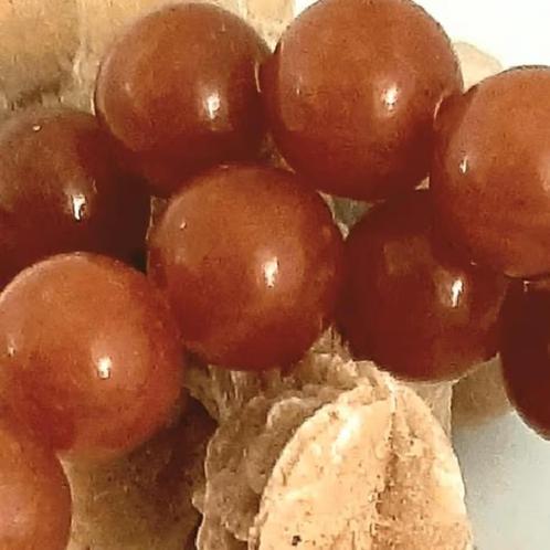 Streng Cinnamon Aventurijn edelsteen kralen 8 mm, Hobby en Vrije tijd, Kralen en Sieraden maken, Nieuw, Kraal, Ophalen