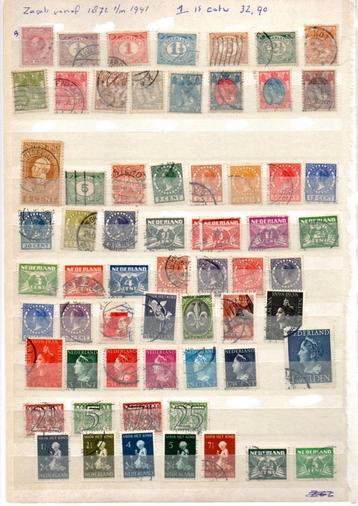 Div zegels Nederland uit de jaren 1872-1941 beschikbaar voor biedingen