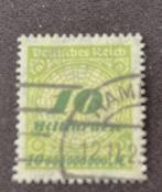 Deutsches Reich 1923 opdruk 10 millard  Mark Mi 328 gebruikt, Verzenden, Duitse Keizerrijk, Gestempeld