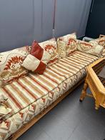 Marokkaanse Lounge Set met Tafel, Ophalen, Gebruikt, Hout