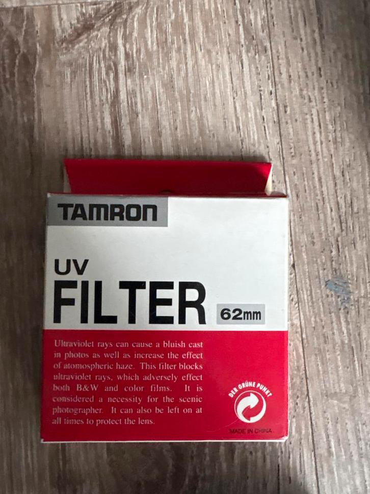 Tamron UV Filter - Bescherm je lens!, Audio, Tv en Foto, Fotografie | Filters, Gebruikt, UV-filter, 60 tot 70 mm, Tamron, Ophalen of Verzenden