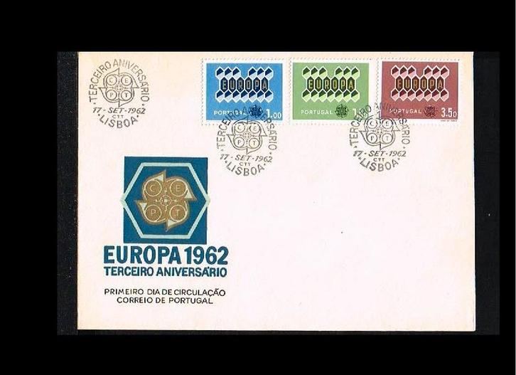 C20: Uitzoeken FDC's Europa CEPT 1962, Postzegels en Munten, Postzegels | Eerstedagenveloppen, Europa, Ophalen of Verzenden