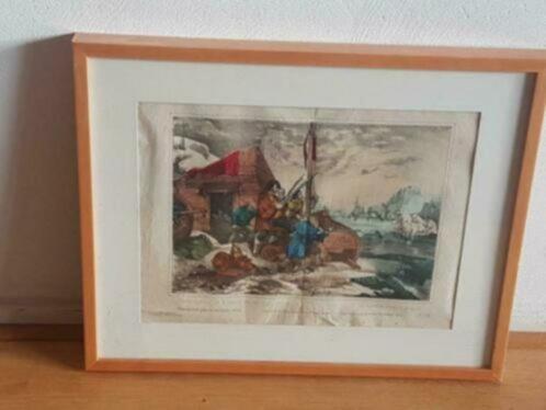 Gravure  1840. Eugene Lepoittevin  Overwintering Nova Zembla, Antiek en Kunst, Kunst | Etsen en Gravures, Ophalen
