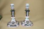 Stel Makkum Tichelaar kandelaars, Antiek en Kunst, Antiek | Keramiek en Aardewerk, Ophalen of Verzenden