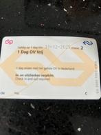 Ov dagkaart, Tickets en Kaartjes, Eén persoon, Bus, Metro of Tram, Algemeen kaartje
