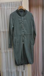 Savinni lange dunne khaki parka zomerjas bomberjas h&m S M, Ophalen of Verzenden, Gedragen, Maat 38/40 (M), Groen