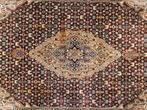 Vintage Perzisch wol Bidjar tapijt medallion 198x304cm, Persian Perzisch vintage oosters hype, Crème, Gebruikt, 150 tot 200 cm