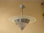 Hanglamp Schijflamp Plafondlamp art deco 1930 Frans, Ophalen