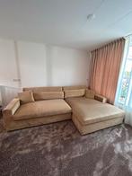 Mooie Hoekbank - Stof, Beige, Huis en Inrichting, 250 tot 300 cm, 100 tot 125 cm, Hoekbank, Ophalen of Verzenden