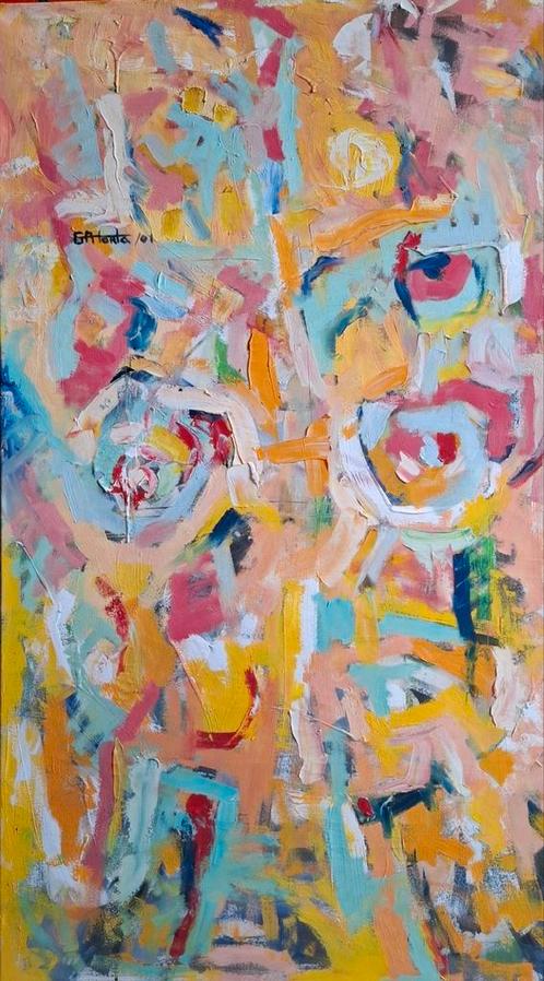 Schilderij van Horta...OPRUIMING, Antiek en Kunst, Kunst | Schilderijen | Abstract, Ophalen of Verzenden