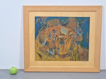 Surrealistische compositie Piet Koenen Moderne art abstract beschikbaar voor biedingen