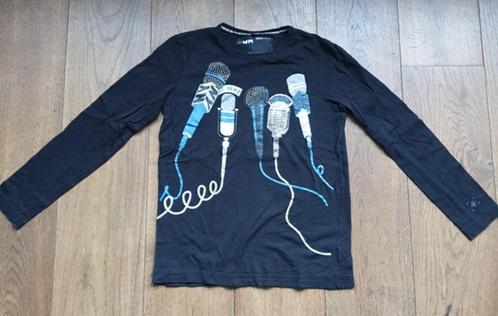 Coolcat Zwarte Longsleeve Microfoons (158-164), Kinderen en Baby's, Kinderkleding | Maat 158, Gebruikt, Jongen, Shirt of Longsleeve