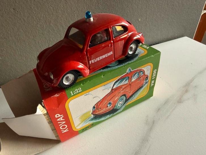 Kovap vw kever brandweer, Hobby en Vrije tijd, Modelauto's | 1:43, Nieuw, Auto, Overige merken, Ophalen of Verzenden