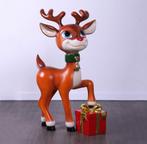 Kerst Rendier Beeld met Cadeau, Ophalen of Verzenden, Zo goed als nieuw, Dier