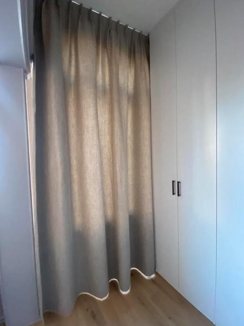 Gordijnen 3 stuks, Huis en Inrichting, Stoffering | Gordijnen en Lamellen, Nieuw, 200 cm of meer, Beige, Verzenden