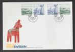 Zweden - FDC - Michelnr 2855-2856 - cept 2012, bezoek Zweden, Ophalen of Verzenden, Zweden, Postfris