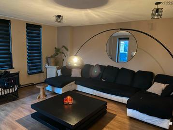 Gratis Hoekbank - Zwart/Wit beschikbaar voor biedingen