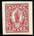 Duitse Staaten - Bayern 187U ongetand postfris, Verzenden, Overige periodes, Postfris