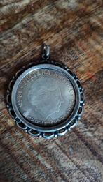 Zilveren 10 gld munt met sierrand, Verzenden, Zo goed als nieuw, Zilver, Zilver