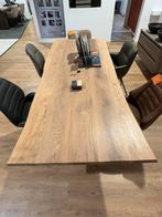 Eikenblad tafel organische vorm, Huis en Inrichting, Tafels | Eettafels, Ophalen, 100 tot 150 cm, Eikenhout, Nieuw