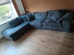 Hoekbank Antraciet stof rib, Huis en Inrichting, Ophalen, Gebruikt, Stof