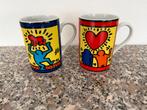2 mokken Keith Haring door konitz, Ophalen of Verzenden, Zo goed als nieuw, Porselein