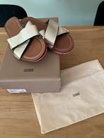 Closed leren slippers 38 goud, Kleding | Dames, Schoenen, Bruin, Closed, Zo goed als nieuw, Sandalen of Muiltjes