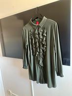 Only M roesel blouse travel in kaki maat 46, Ophalen of Verzenden, Zo goed als nieuw, Groen, Blouse of Tuniek