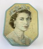 Uniek oud blik van Koningin Elizabeth, Ophalen of Verzenden, Zo goed als nieuw