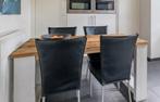 Eettafel landelijk, Huis en Inrichting, Tafels | Eettafels, Ophalen, Gebruikt, 100 tot 150 cm, Teakhout