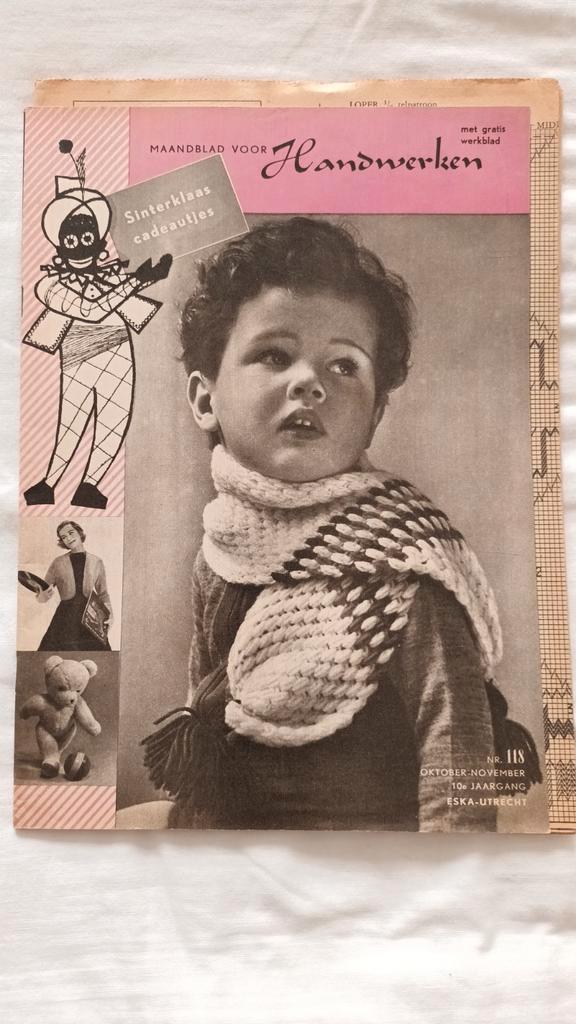 Maandblad Handwerken 1955 Sinterklaasnummer, Boeken, Tijdschriften en Kranten, Ophalen of Verzenden