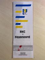 Programmaboekje RKC - Feyenoord 1989/1990, Ophalen of Verzenden