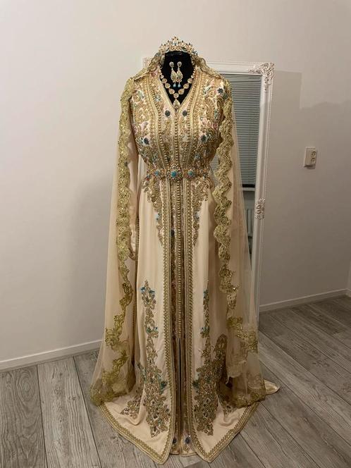 Takchita bruidslebsa te huur, Kleding | Dames, Gelegenheidskleding, Zo goed als nieuw, Ophalen of Verzenden