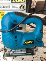 Decoupeerzaag Kinzo met verstekbak, Doe-het-zelf en Verbouw, Gereedschap | Zaagmachines, Decoupeerzaag, Ophalen of Verzenden, Zo goed als nieuw