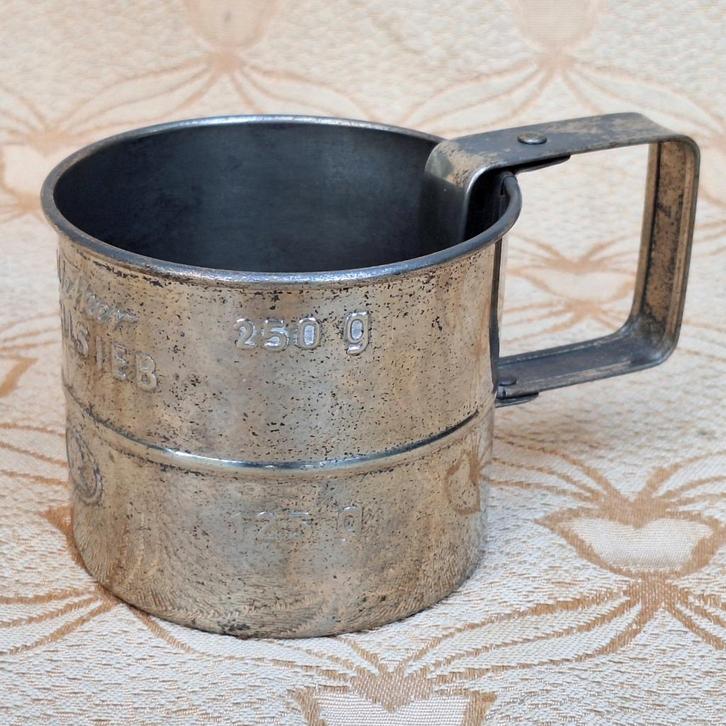 Dr. Oetker schudzeef, meel, poedersuikerstrooier, '40-50 , Huis en Inrichting, Keuken | Keukenbenodigdheden, Gebruikt, Ophalen of Verzenden