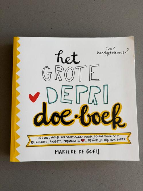 Marieke de Goeij - Het grote depri Doe-Boek, Boeken, Psychologie, Zo goed als nieuw, Ophalen of Verzenden