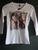 Nieuw Madonna T-shirt wit met print maat S 36, Nieuw, Lange mouw, Wit, Maat 36 (S)