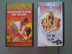 2 video (VHS) films James bond en gejaagd door de wind, Alle leeftijden, Ophalen of Verzenden, Zo goed als nieuw, Actie en Avontuur