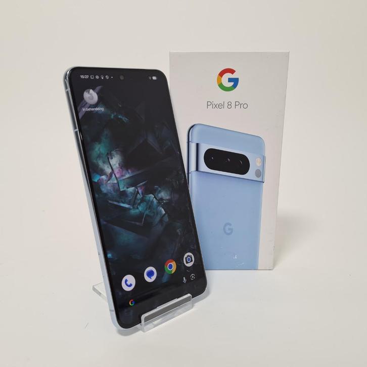 Google Pixel 8 Pro 128GB Blauw, Telecommunicatie, Mobiele telefoons | Hoesjes en Frontjes | Overige merken, Gebruikt, Ophalen of Verzenden