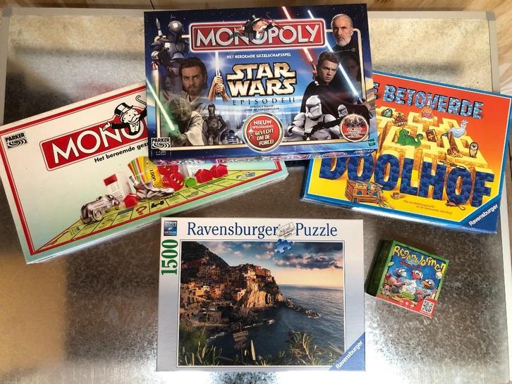 te koop gezelschapsspellen en legpuzzel, Hobby en Vrije tijd, Gezelschapsspellen | Bordspellen, Zo goed als nieuw, Ophalen of Verzenden