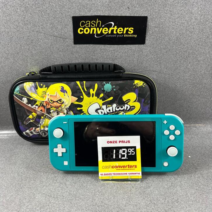 Nintendo Switch Lite | turquoise | hoes en lader | 390130, Spelcomputers en Games, Spelcomputers | Nintendo Switch, Zo goed als nieuw