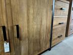 Dressoir 175cm, geborsteld teak, kast, metaal, AANBIEDING, 150 tot 200 cm, Nieuw, Ophalen of Verzenden, Metaal