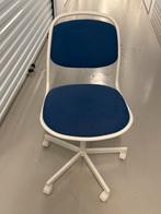 Bureaustoel Orfjall Ikea blauw wit, Ophalen, Blauw, Zo goed als nieuw, Bureaustoel